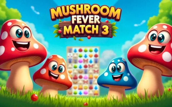 Mushroom Fever Match 3 Puzzle Online Game