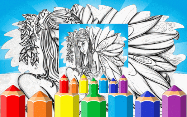 Fairy Coloring Book: Fantasy Art & Relaxation Online Game