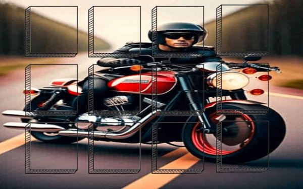 Motorcycles Photo Image Scramble Puzzle Online Game
