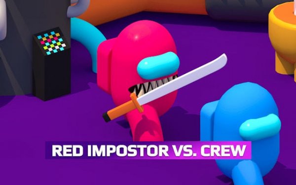 Red Impostor vs. Crew - Space Action Strategy Game