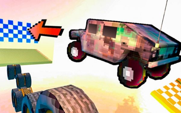 Slippery Descent By Car - Cube Racing Challenge Online Game