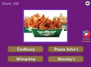 Guess the Fast Food & Snack Brands Online Quiz Game